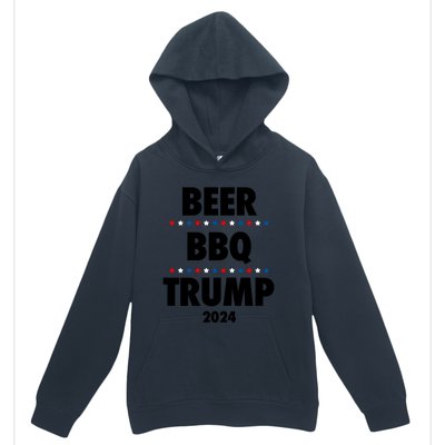 Beer Bbq Trump 2024 Election Gift Urban Pullover Hoodie