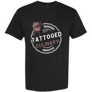 Beard: Bearded Tattooed Culinary Gangster Bbq Sayings Gift Garment-Dyed Heavyweight T-Shirt