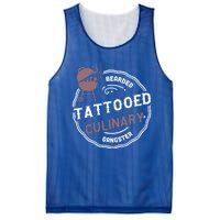 Beard: Bearded Tattooed Culinary Gangster Bbq Sayings Gift Mesh Reversible Basketball Jersey Tank