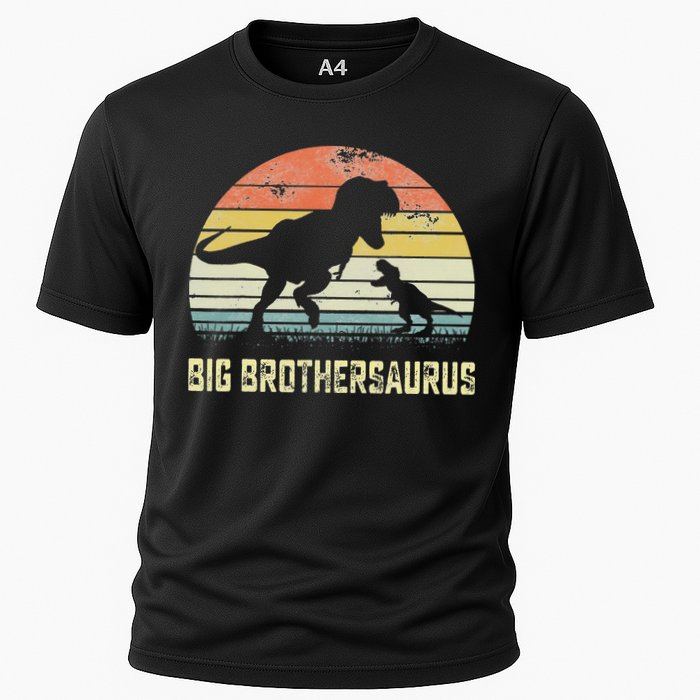 Big Brothersaurus T Rex Dinosaur Big Brother Saurus Family Cooling Performance Crew T-Shirt