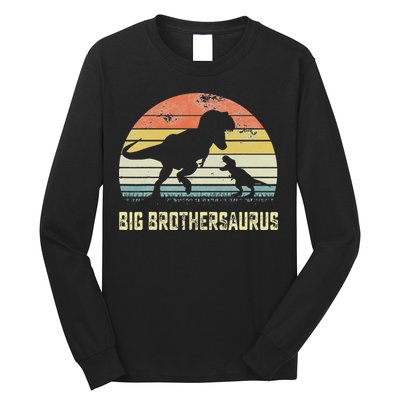 Big Brothersaurus T Rex Dinosaur Big Brother Saurus Family Long Sleeve Shirt
