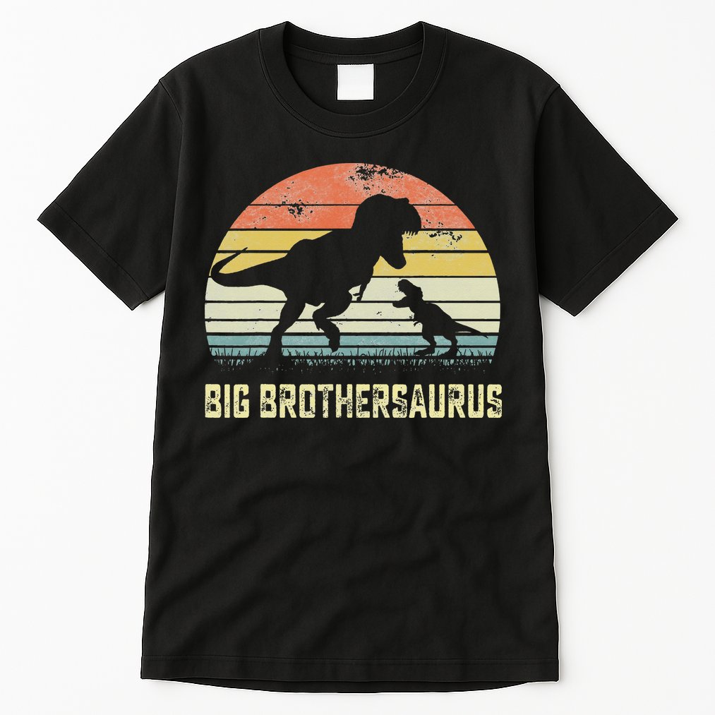 Big Brothersaurus T Rex Dinosaur Big Brother Saurus Family Tall T-Shirt