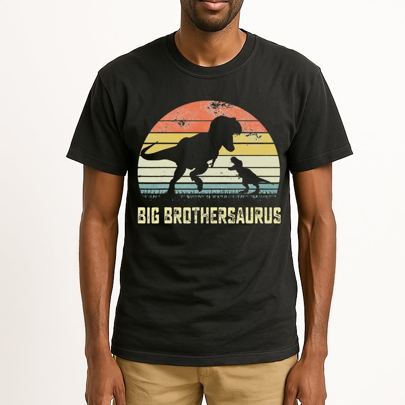 Big Brothersaurus T Rex Dinosaur Big Brother Saurus Family Tall T-Shirt