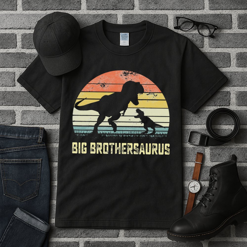Big Brothersaurus T Rex Dinosaur Big Brother Saurus Family Tall T-Shirt