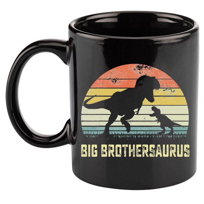 Big Brothersaurus T Rex Dinosaur Big Brother Saurus Family 11oz C Handle Ceramic Mug