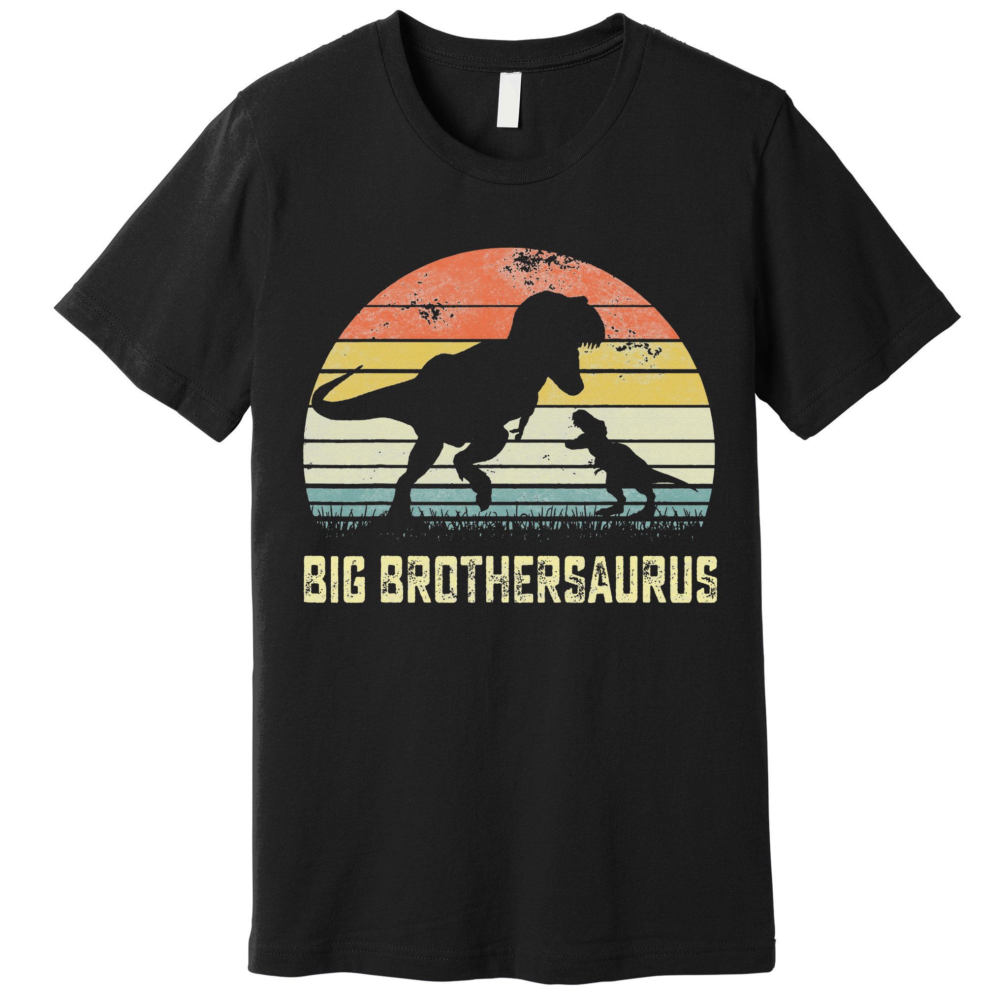 Big Brothersaurus T Rex Dinosaur Big Brother Saurus Family Premium T-Shirt