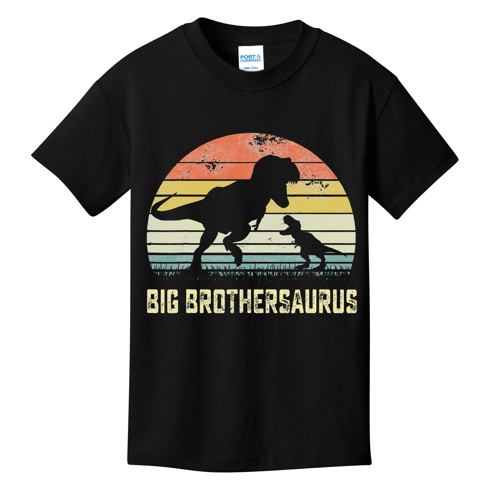 Big Brothersaurus T Rex Dinosaur Big Brother Saurus Family Kids T-Shirt