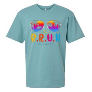 Bye Bruh Teacher Happy Last Day Of School Hello Summer Sueded Cloud Jersey T-Shirt