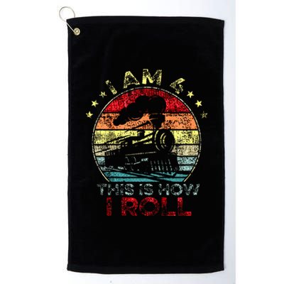 Birthday Boy Train 4 Year Old Platinum Collection Golf Towel