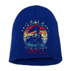 Birthday Boy Train 4 Year Old Short Acrylic Beanie