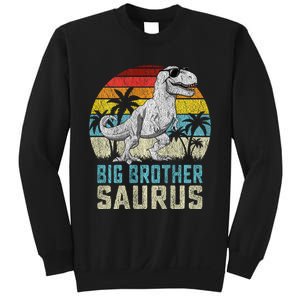 Big Brothersaurus T Rex Dinosaur Big Brother Saurus Family Long Sleeve Sweatshirt