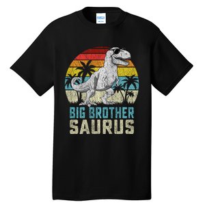 Big Brothersaurus T Rex Dinosaur Big Brother Saurus Family Long Sleeve Tall T-Shirt