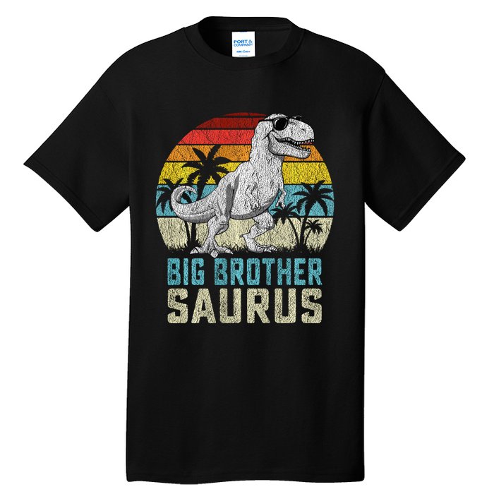 Big Brothersaurus T Rex Dinosaur Big Brother Saurus Family Long Sleeve Tall T-Shirt