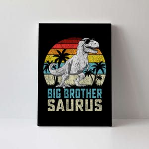 Big Brothersaurus T Rex Dinosaur Big Brother Saurus Family Long Sleeve Canvas