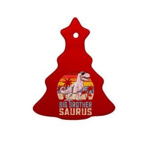 Big Brothersaurus T Rex Dinosaur Big Brother Saurus Family Long Sleeve Ceramic Tree Ornament