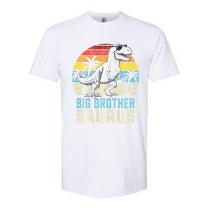 Big Brothersaurus T Rex Dinosaur Big Brother Saurus Family Long Sleeve Softstyle CVC T-Shirt