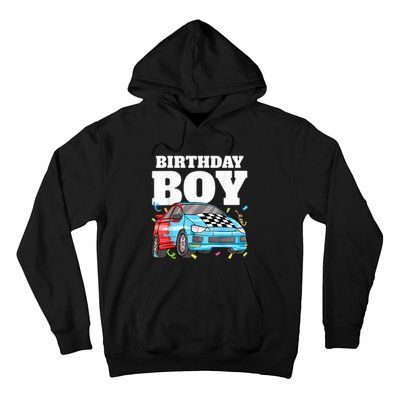 Birthday Boy Toddler Race Car Racing Car Driver Theme Hoodie