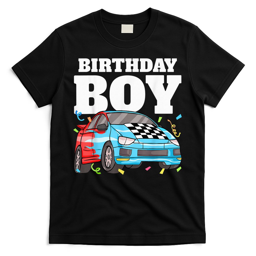 Birthday Boy Toddler Race Car Racing Car Driver Theme T-Shirt