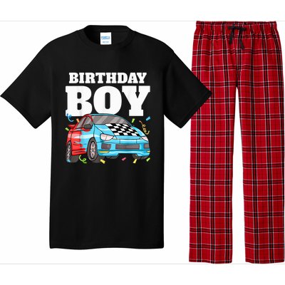 Birthday Boy Toddler Race Car Racing Car Driver Theme Pajama Set