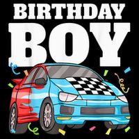 Birthday Boy Toddler Race Car Racing Car Driver Theme 16 in Basic Backpack