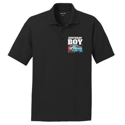 Birthday Boy Toddler Race Car Racing Car Driver Theme PosiCharge RacerMesh Polo