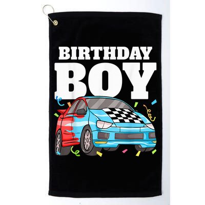 Birthday Boy Toddler Race Car Racing Car Driver Theme Golf Towel