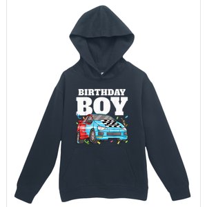 Birthday Boy Toddler Race Car Racing Car Driver Theme Urban Pullover Hoodie