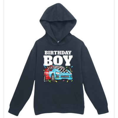 Birthday Boy Toddler Race Car Racing Car Driver Theme Urban Pullover Hoodie