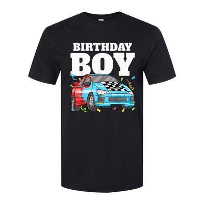 Birthday Boy Toddler Race Car Racing Car Driver Theme Softstyle CVC T-Shirt