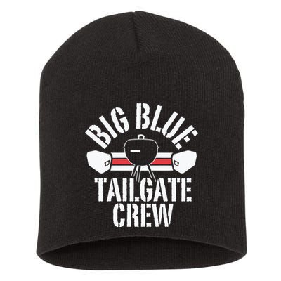 Big Blue Tailgate Crew Ny Giants Short Acrylic Beanie
