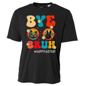 Bye Bruh Teacher Happy Last Day of School Hello Summer Funny Cooling Performance Crew T-Shirt