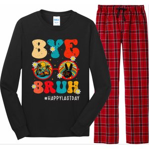 Bye Bruh Teacher Happy Last Day of School Hello Summer Funny Long Sleeve Pajama Set