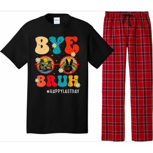 Bye Bruh Teacher Happy Last Day of School Hello Summer Funny Pajama Set