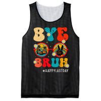 Bye Bruh Teacher Happy Last Day of School Hello Summer Funny Mesh Reversible Basketball Jersey Tank