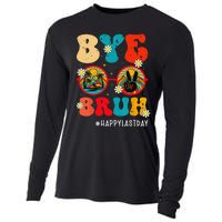 Bye Bruh Teacher Happy Last Day of School Hello Summer Funny Cooling Performance Long Sleeve Crew