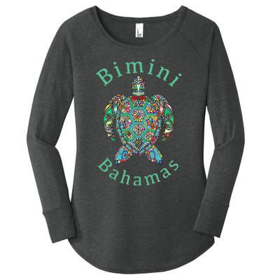 Bimini, Bahamas Tribal Turtle Gift Women's Perfect Tri Tunic Long Sleeve Shirt