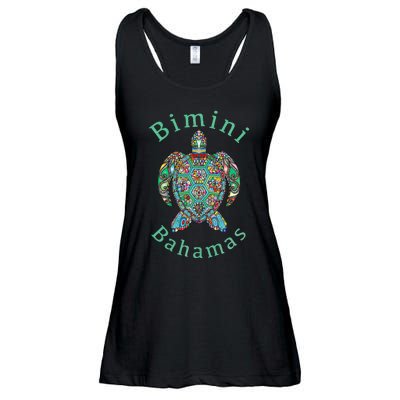 Bimini, Bahamas Tribal Turtle Gift Ladies Essential Flowy Tank