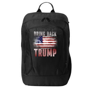 Bring Back Trump Pro Trump Anti Biden Save America 2024 Gift City Backpack