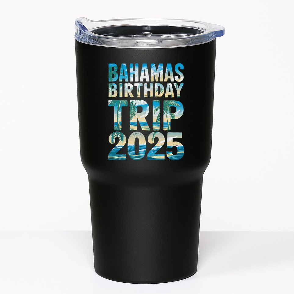 Bahamas Birthday Trip 2025 Vacation Party Crew Cruise Tumbler
