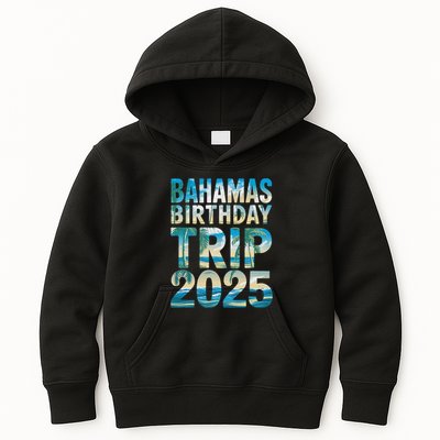 Bahamas Birthday Trip 2025 Vacation Party Crew Cruise Kids Hoodie