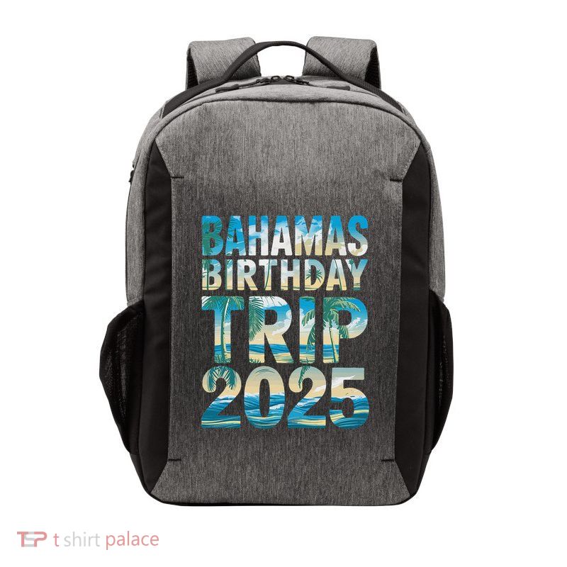 Bahamas Birthday Trip 2025 Vacation Party Crew Cruise Vector Backpack