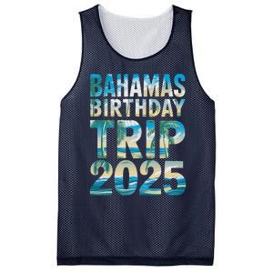 Bahamas Birthday Trip 2025 Vacation Party Crew Cruise Mesh Reversible Basketball Jersey Tank