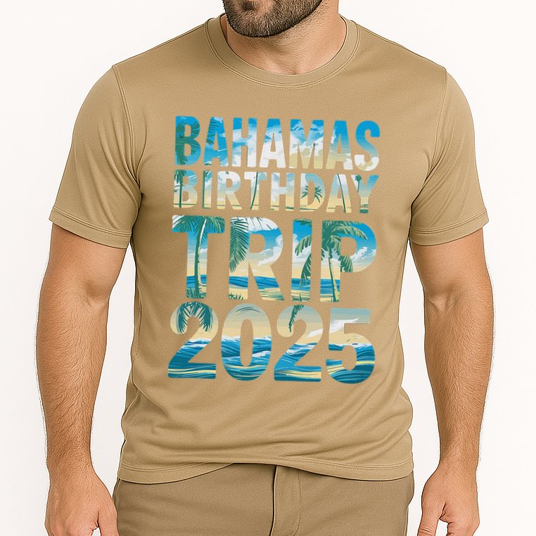 Bahamas Birthday Trip 2025 Vacation Party Crew Cruise Cooling Performance Crew T-Shirt