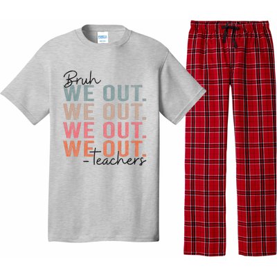 Bye Bruh Teacher Happy Last Day Of School Hello Summer Funny Pajama Set