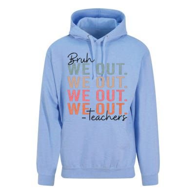 Bye Bruh Teacher Happy Last Day Of School Hello Summer Funny Unisex Surf Hoodie