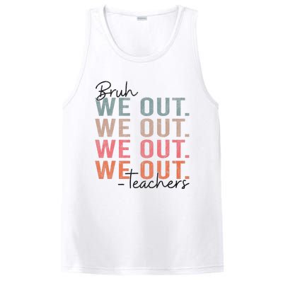 Bye Bruh Teacher Happy Last Day Of School Hello Summer Funny PosiCharge Competitor Tank