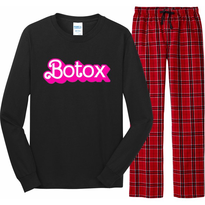 Botox Barb Trending But First Cute Fun Pink Botox Barb Long Sleeve Pajama Set