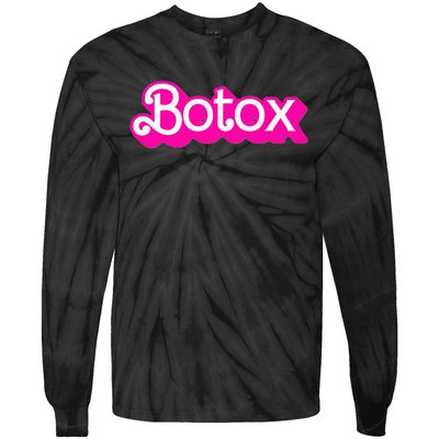 Botox Barb Trending But First Cute Fun Pink Botox Barb Tie-Dye Long Sleeve Shirt