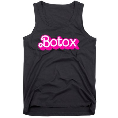 Botox Barb Trending But First Cute Fun Pink Botox Barb Tank Top