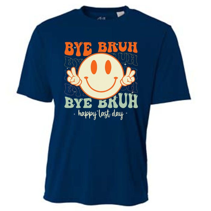 Bye Bruh Teacher Happy Last Day of School Hello Summer Cooling Performance Crew T-Shirt